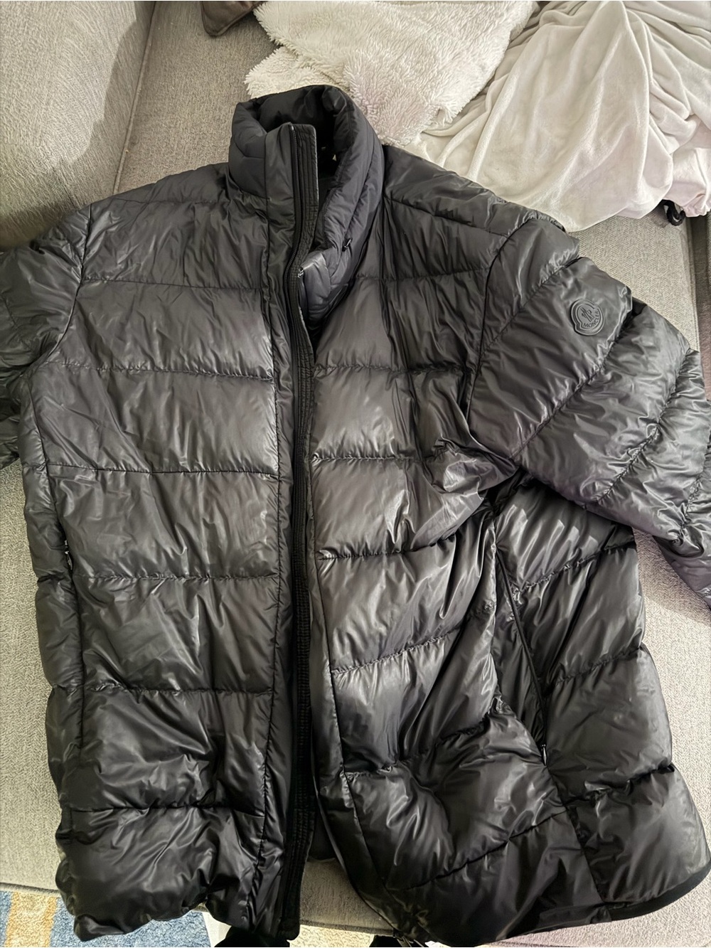 Moncler Men's Black Lightweight Quilted Jacket